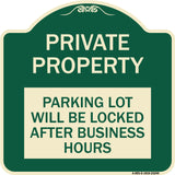 Private Property Parking Lot Will Be Locked After Business Hours