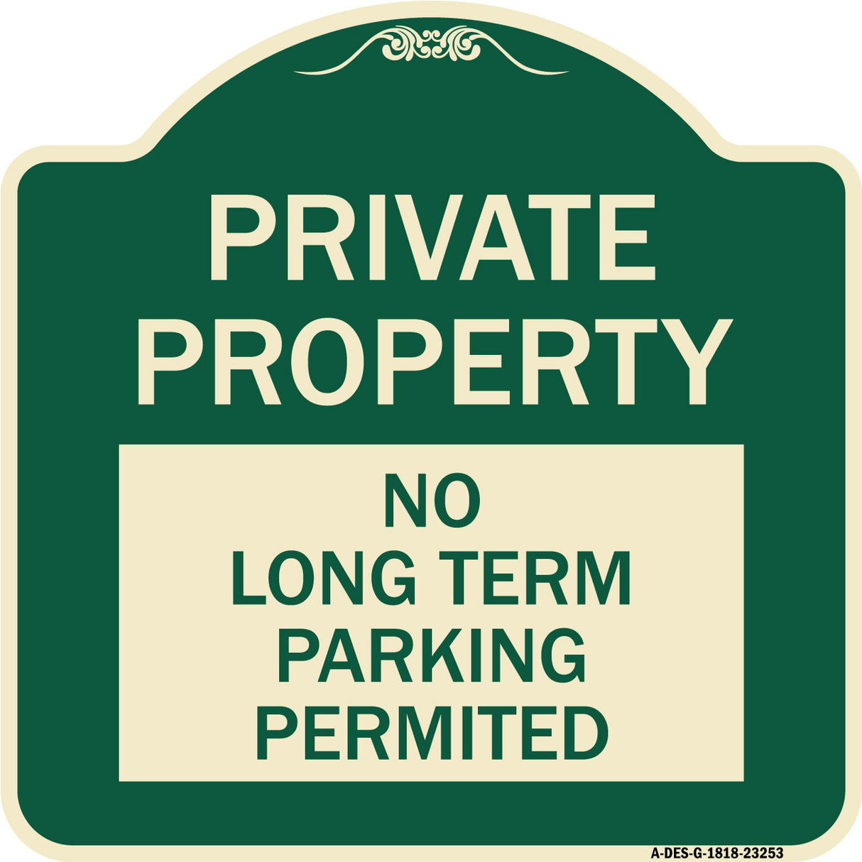 Private Property - No Long-Term Parking Permitted