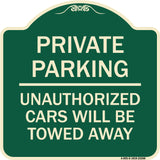 Private Parking Unauthorized Cars Will Be Towed Away