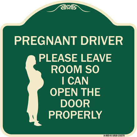 Pregnant Driver - Please Leave Room So I Can Open the Door Properly (With Graphic)