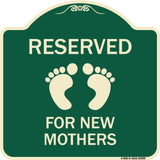 Pink Reserved Parking for New Mothers