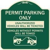 Permit Parking Only Unauthorized Vehicles Will Be Ticketed Vehicles Without Permits Will Be Towed (With Graphic)