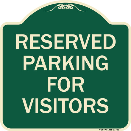 Parking Space Reserved Sign Parking Reserved for Visitors