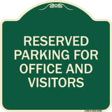 Parking Sign Reserved Parking for Office and Visitors