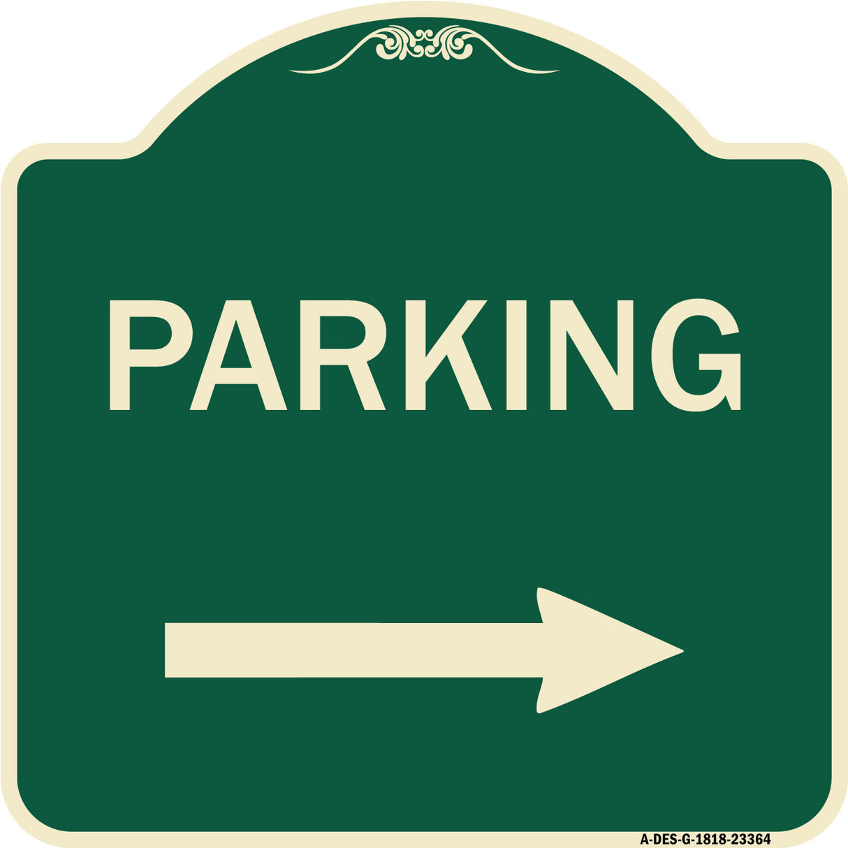 Parking Sign (Right Arrow)