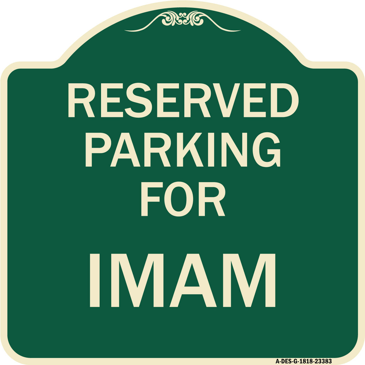 Parking Reserved for Imam