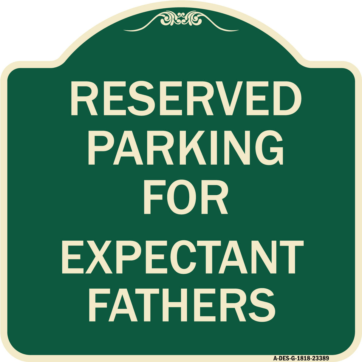 Parking Reserved for Expectant Fathers