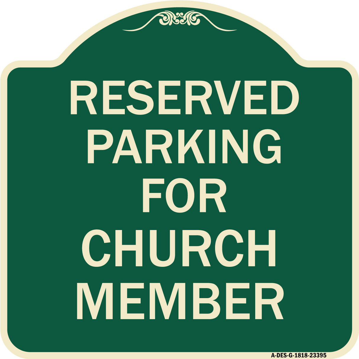 Parking Reserved for Church Member