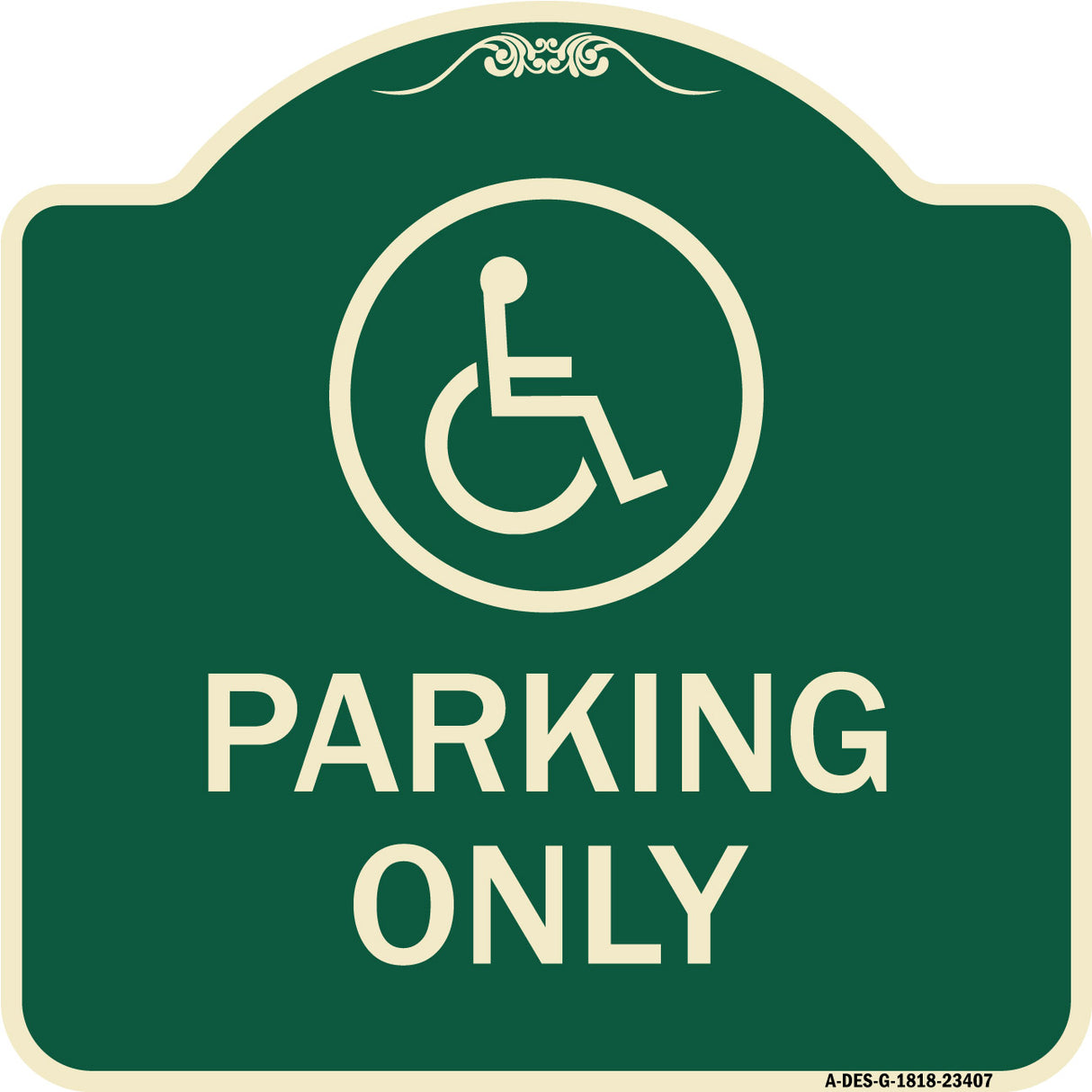 Parking Only (With New Access Symbol)