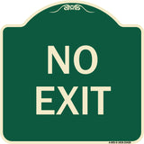Parking Lot Sign No Exit