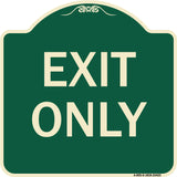 Parking Lot Sign Exit Only