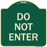 Parking Lot Sign Do Not Enter