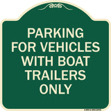 Parking for Vehicles with Boat Trailers Only
