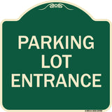 Parking Entrance Sign Parking Lot Entrance