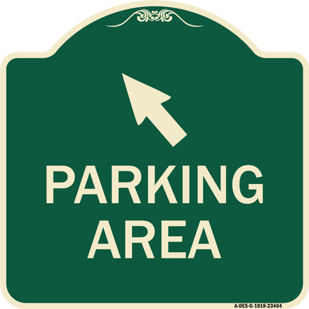 Parking Area with Upper Left Arrow