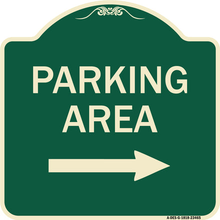 Parking Area with Right Arrow