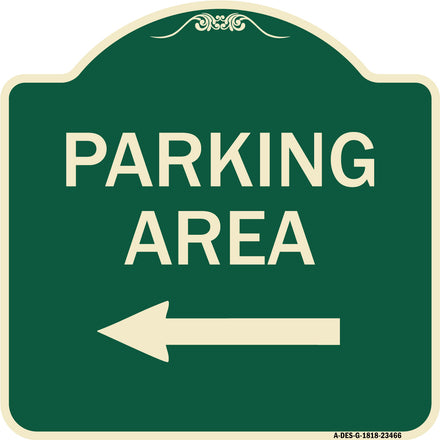 Parking Area with Left Arrow