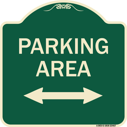 Parking Area with Bidirectional Arrow