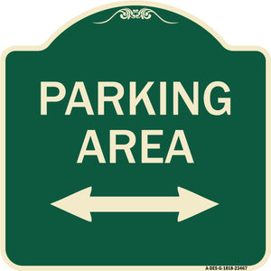 Parking Area with Bidirectional Arrow