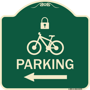 Parking (With Lock Cycle & Left Arrow Symbol)