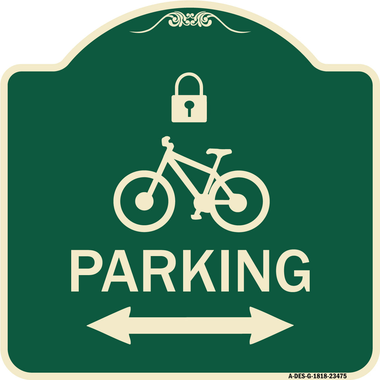 Parking (With Lock Cycle & Bidirectional Arrow Symbol)