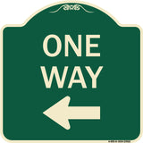 One Way Sign (Left Arrow)