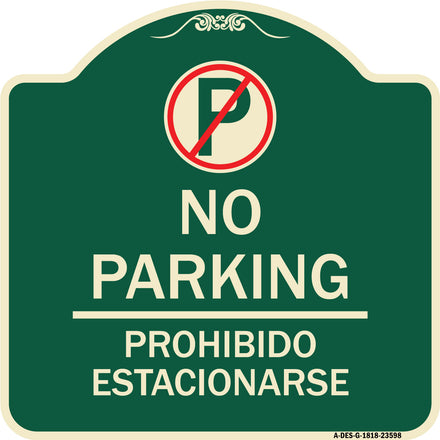 No Parking Prohibido Estacionar (No Parking Symbol)
