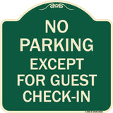 No Parking Except for Guest Check-In