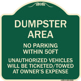 No Parking Within 50 Ft Unauthorized Vehicles Will Be Ticketed Towed at Owners Expense