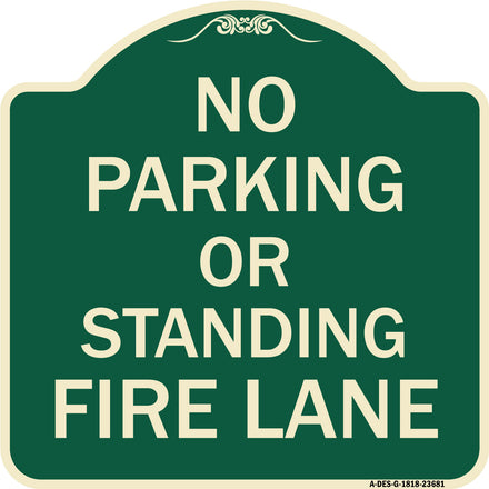 No Parking or Standing Fire Lane