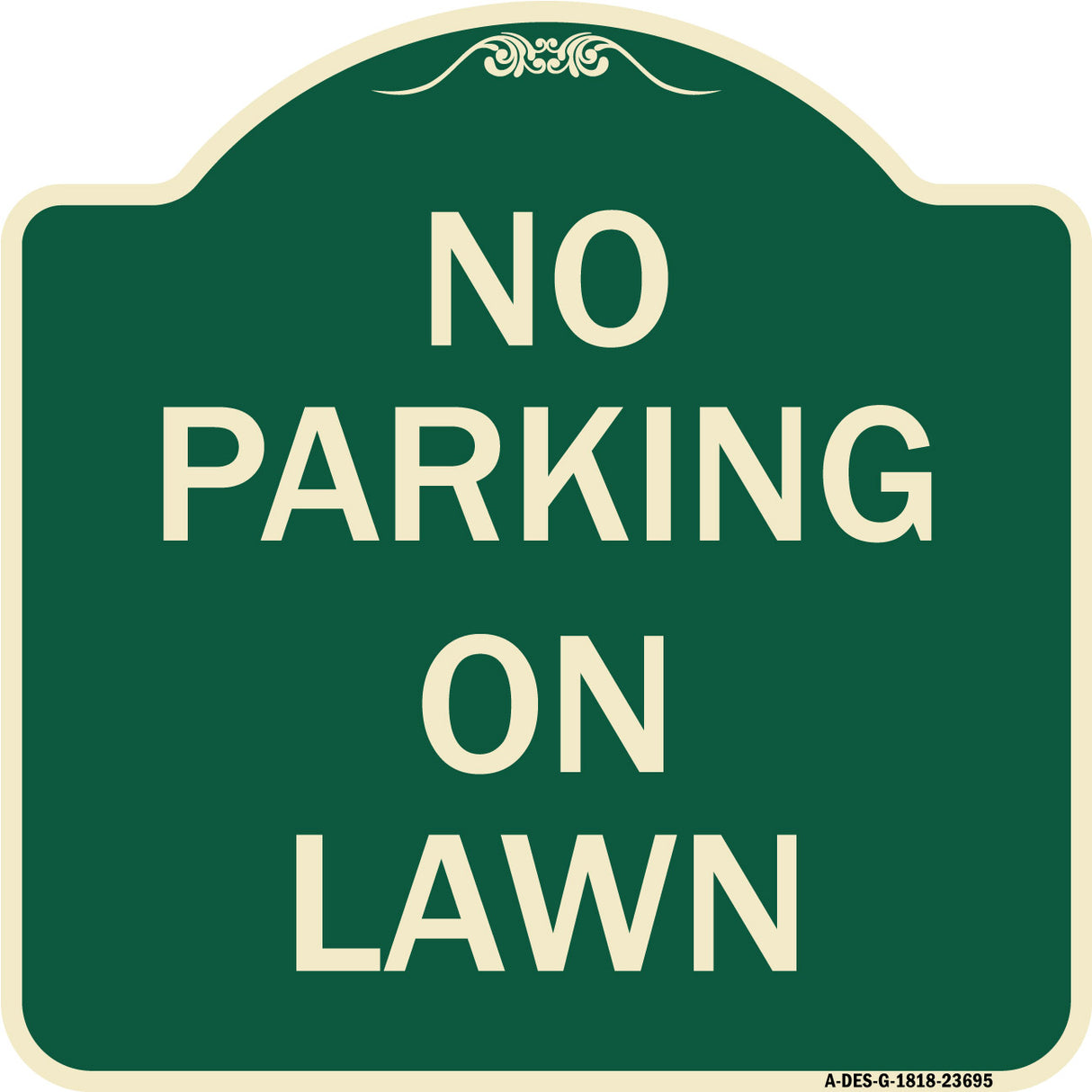 No Parking on Lawn