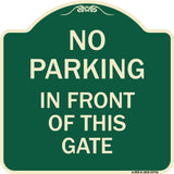 No Parking in Front of This Gate