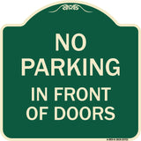 No Parking in Front of Doors