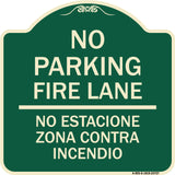 No Parking Fire Lane No Estacione Zona Contra Incendio