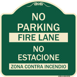 No Parking Fire Lane - No Estacione Zona Contra Incendio