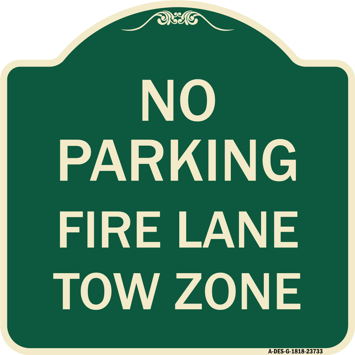 No Parking Fire Lane Tow Zone (K-1645)