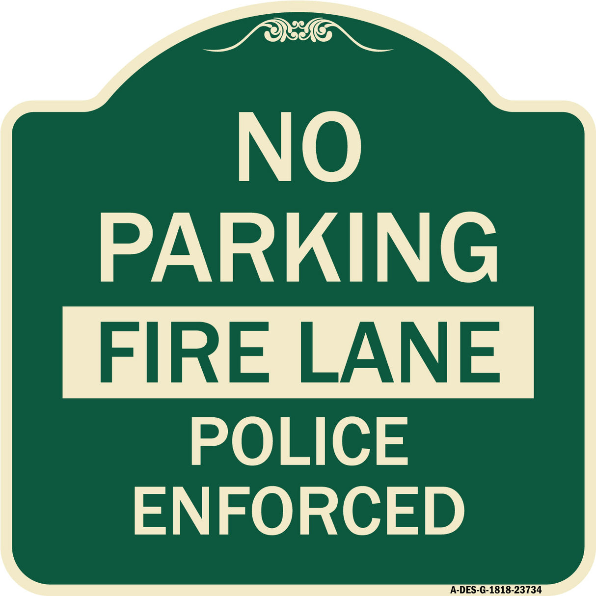 No Parking Fire Lane Police Enforced