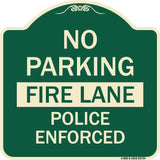 No Parking Fire Lane Police Enforced