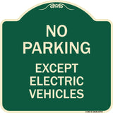 No Parking Except Electric Vehicles