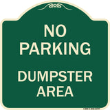 No Parking Dumpster Area