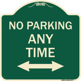 No Parking Anytime with Bidirectional Arrow