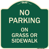 No Parking - on Grass or Sidewalk
