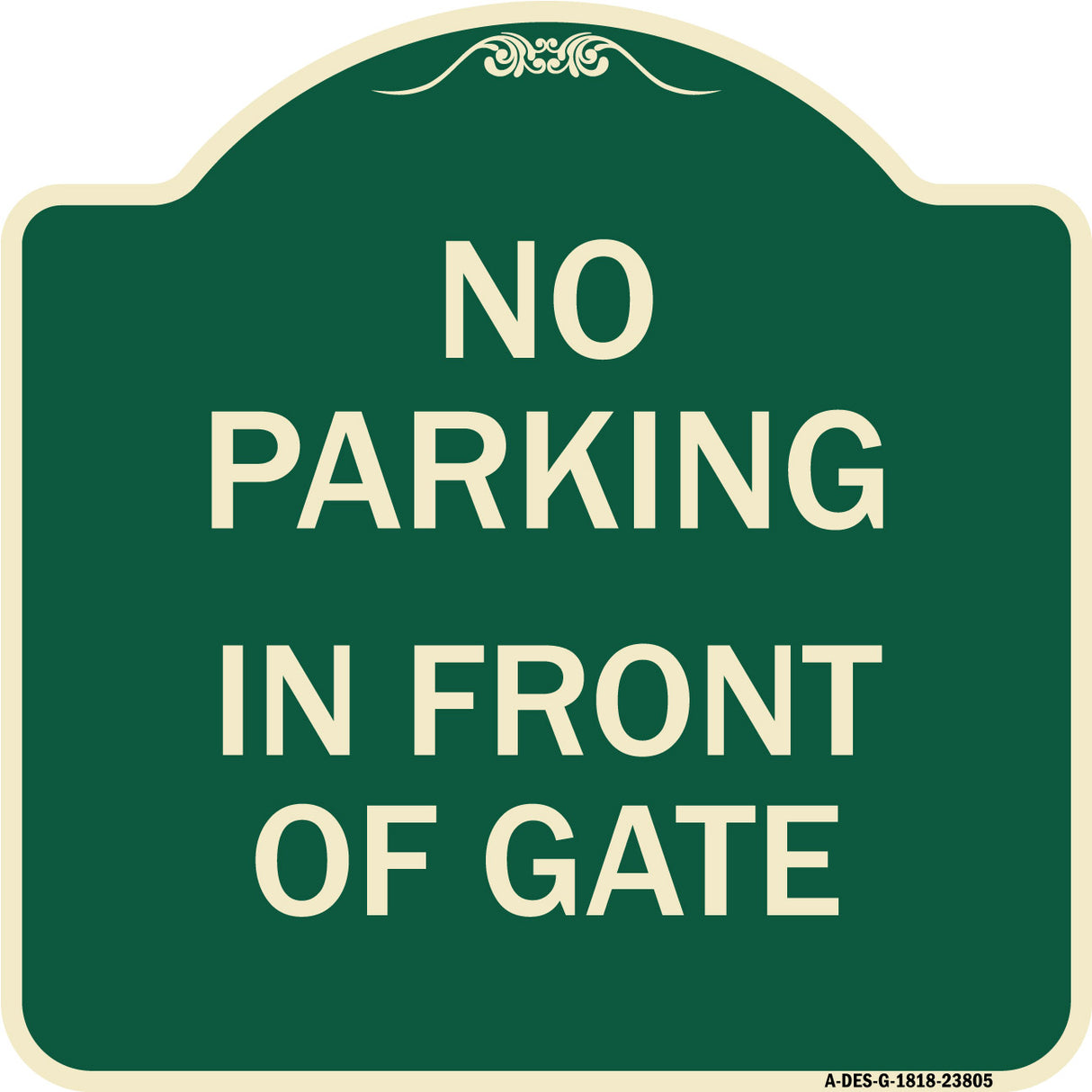 No Parking - in Front of Gate