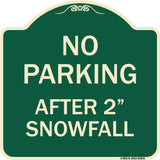 No Parking - After 2 Snowfall