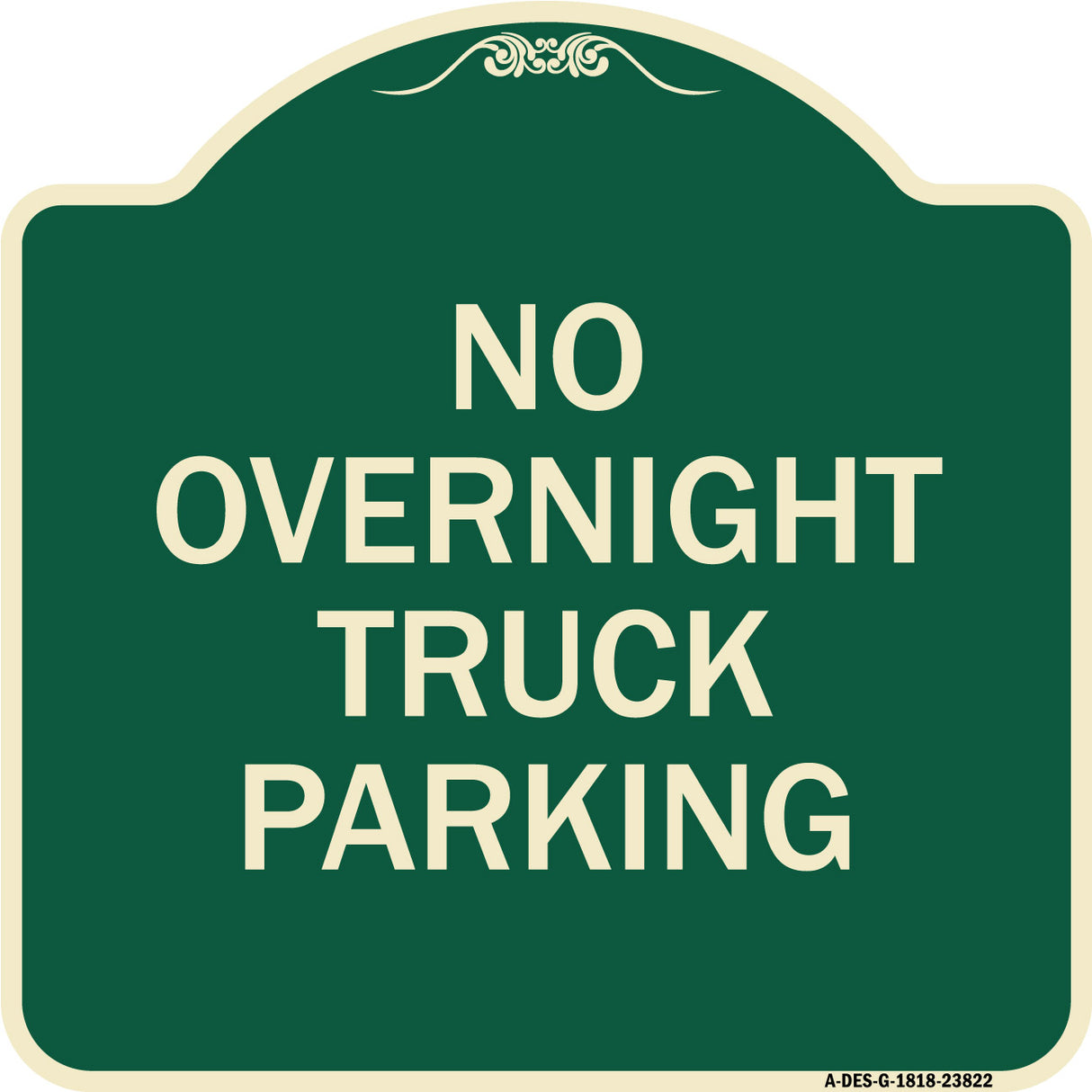No Overnight Truck Parking
