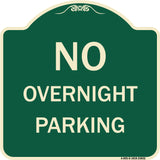 No Overnight Parking Sign