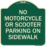 No Motorcycle or Scooter Parking on Sidewalk