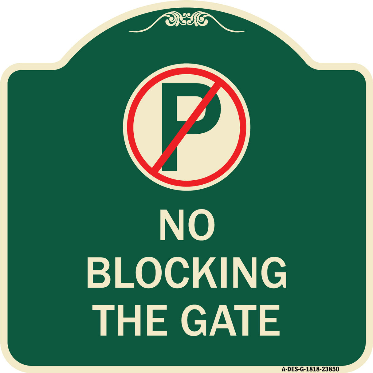 No Blocking the Gate with Graphic