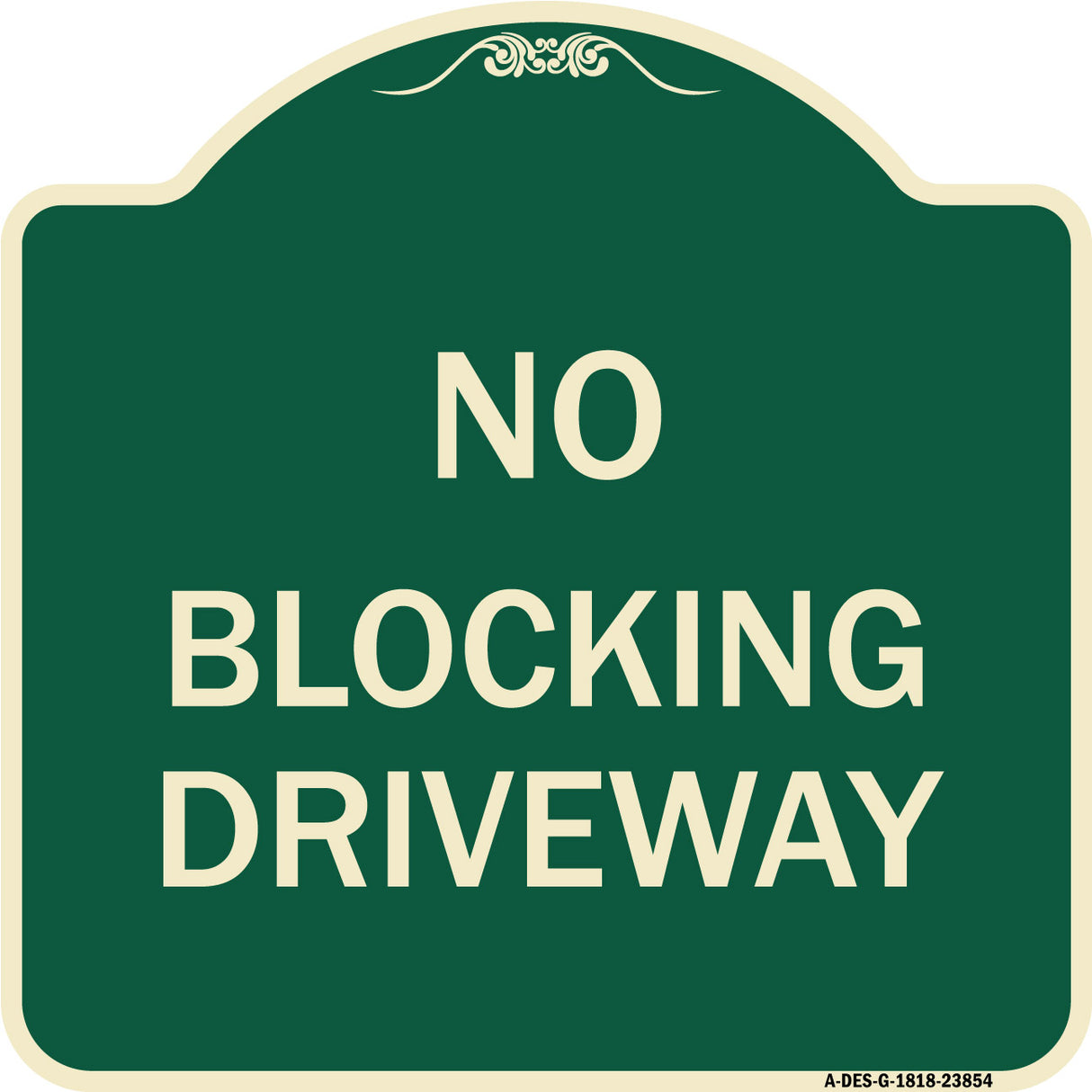 No Blocking Driveway