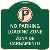 Loading Zone Zona De Cargamento (With No Parking Symbol)